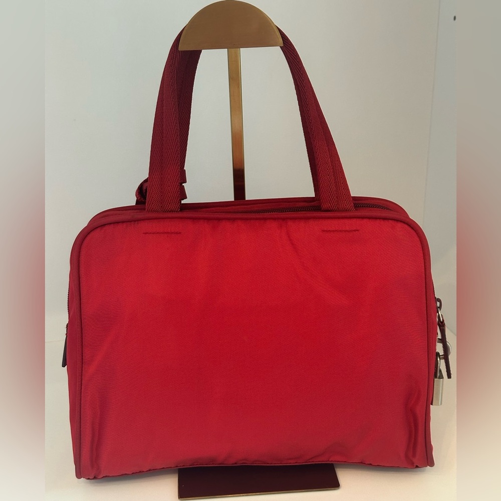 Prada Red Nylon Tote Bag Tessuto Sport - Picture 2 of 14
